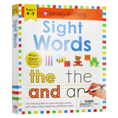 Wipe Clean Workbook Sight Words 英文原版绘本 擦擦书 儿童英文高频词常见字词学习书籍 英文版进口原版英语书