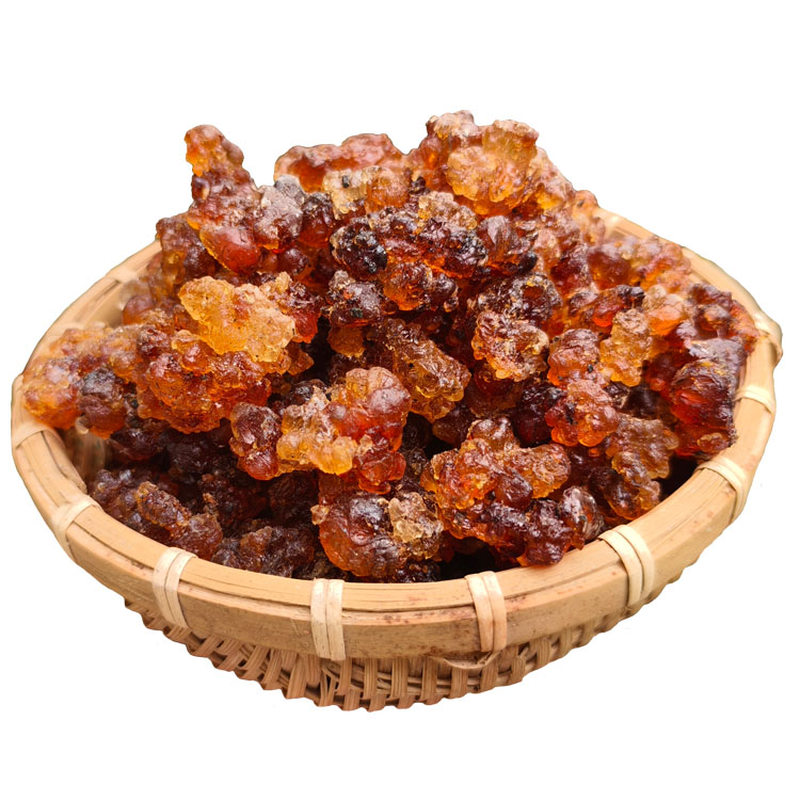 无杂质天然野生桃胶正品