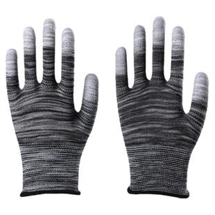 PU防静电手套劳保浸胶pu涂指涂掌耐磨防滑透气薄款夏季电子厂工作