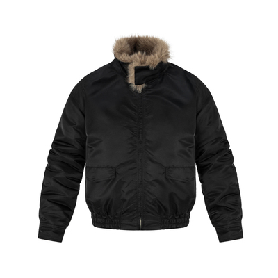 ANTIDOTE哈灵顿毛领夹克男秋冬复古长袖休闲短款内里加绒毛绒外套