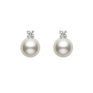 DELTA澳白珍珠戴妃款耳钉纯银无耳洞耳夹女轻奢高级感耳饰耳环新