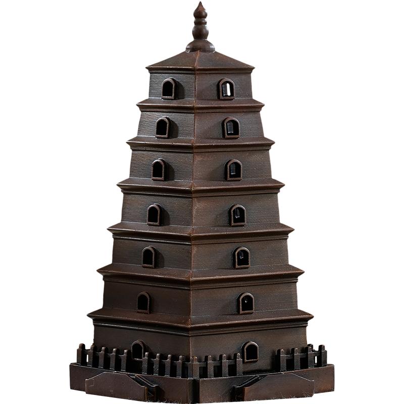 西安大雁塔香炉仿古铜塔形香薰炉