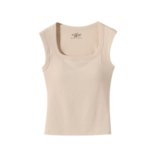 美背吊带背心女内搭2026春新款带胸垫免文胸无痕夏外穿宽肩带上衣