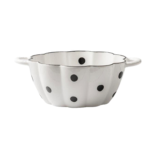 JOJO'S L. PD.mistake.双耳汤碗大碗8英寸汤碗南瓜碗陶瓷 | 电烤