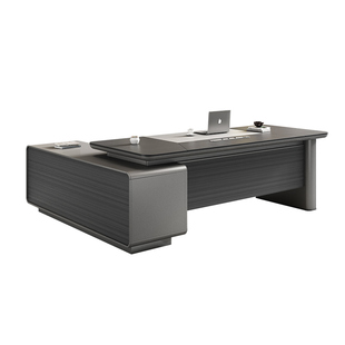 老板桌简约现代轻奢老板台办公室桌高端商务老板桌椅组合办公桌