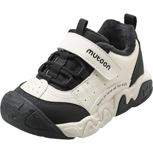 牧童童鞋2025秋冬新款轻便男童户外儿童运动鞋女童减震加绒跑步鞋