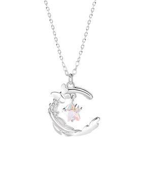 925纯银羽化成蝶项链小众高级感