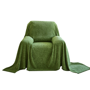 雪尼尔沙发盖布四季通用防猫抓单人沙发巾一片式全盖沙发套罩坐垫