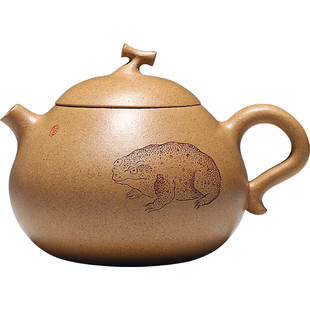 和泥有缘宜兴名家纯手工紫砂壶原矿段泥茄段西施家用泡茶壶具套装