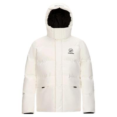 骆驼熊猫短款羽绒服女冬季新款加厚保暖白色羽绒外套男情侣面包服