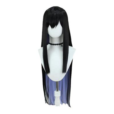 星穹铁道康士坦丝假发黑紫拼色