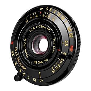 星曜28mm F2.8全画幅超薄饼干镜头大光圈适用徕卡M口黑漆黄铜星耀