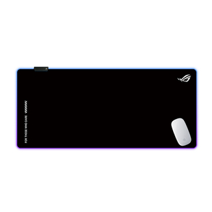 ROG极简纯色发光鼠标垫RGB超大败家之眼电竞游戏男生防水键盘桌垫
