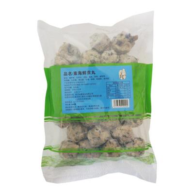 新品上市莲藕马蹄素肉丸素香菇贡丸500g佛家寺院素菜仿荤火锅素菜