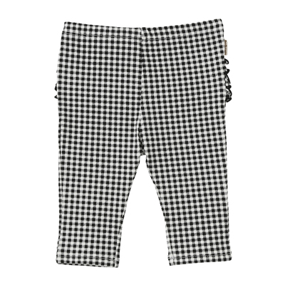 可爱修身层层波浪褶皱长裤