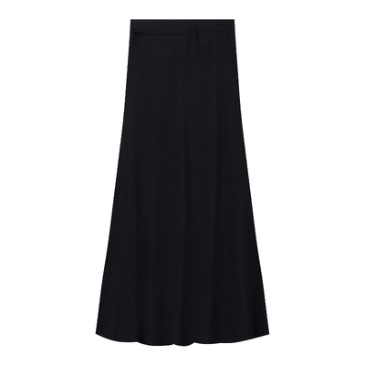 黑色韩系百搭鱼尾裙女针织包臀裙