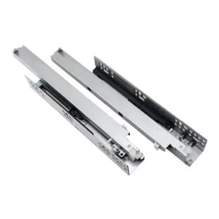 悍高抽屉托底轨道阻尼自吸缓冲反弹三节橱柜滑轨静音滑道底装导轨