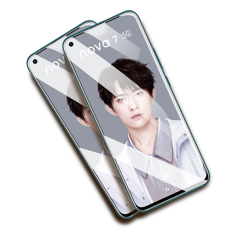 适用于华为nova7钢化膜nava7pro全屏nove75g手机novo7se活力版nowa7乐活版es防摔note7por防爆navo贴膜huawei