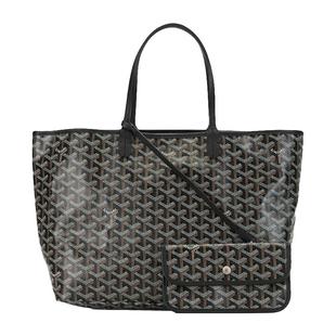 Goyard高雅德女包子母包中号黑色大容量手提单肩包