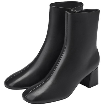 73hours粗跟显瘦时装靴