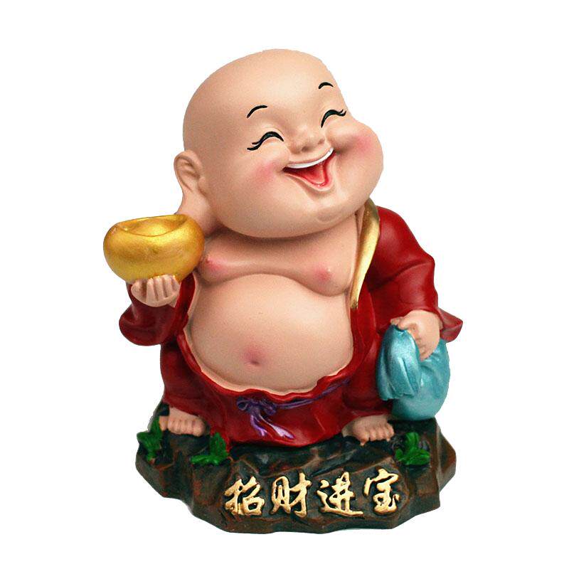 可爱弥勒佛汽车平安摆件树脂