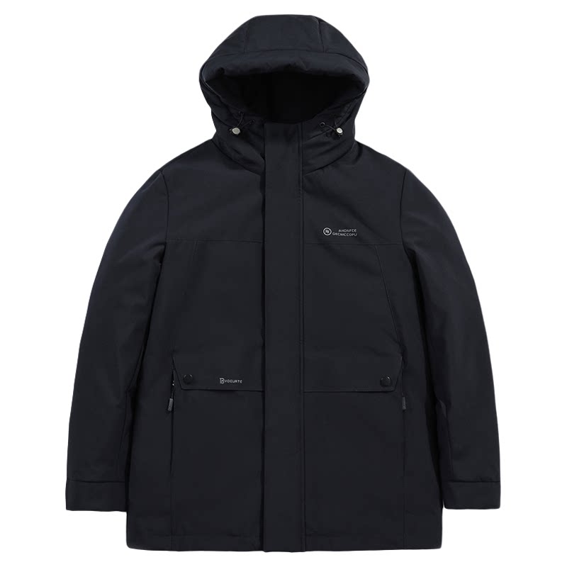 纪诗哲户外滑雪防寒连帽羽绒服男
