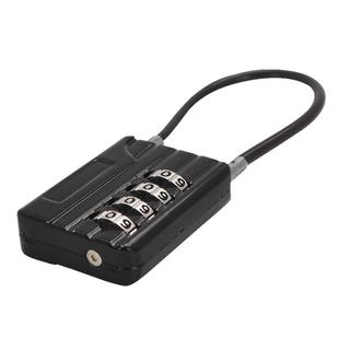 锐赛特RESET多尺寸钢丝绳防盗行李背包户外4位密码挂锁车筐头盔锁