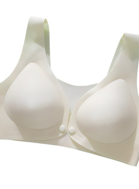 十月皇后前开扣哺乳内衣夏季孕期专用聚拢防下垂产后喂奶孕妇文胸