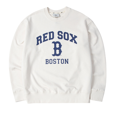 MLB官方男女学院系列卫衣冬季新款休闲运动服圆领套头衫3AMTV0134