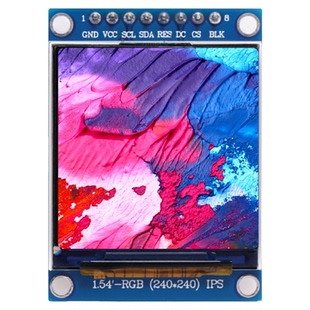 1.54寸TFT LCD显示屏模块240x240驱动ST7789 TFT液晶屏 可爱橙
