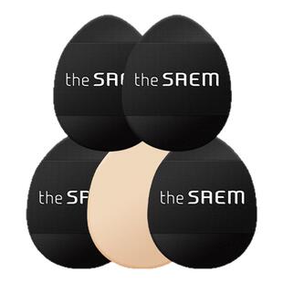 thesaem得鲜遮瑕手指粉扑拇指小迷你化妆干湿两用不吃粉官方5个装