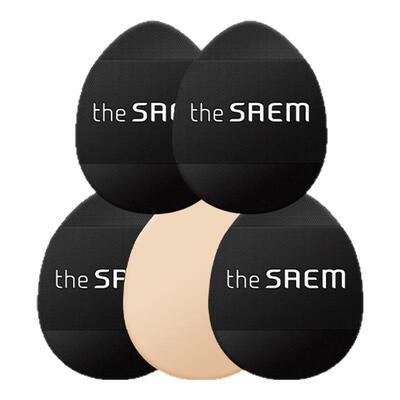 thesaem得鲜遮瑕手指粉扑拇指小迷你化妆干湿两用不吃粉官方5个装