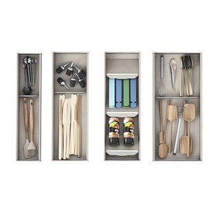 酷太厨房抽屉收纳分隔碗筷工具收纳盒抽屉内置刀叉筷子餐具置物架