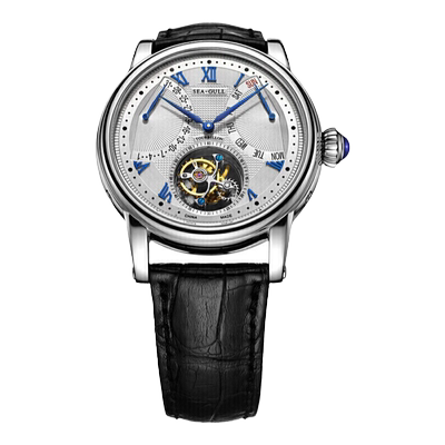 海鸥表多功能自动陀飞轮手表商务男款机械表传承系列腕表ST8004ZS