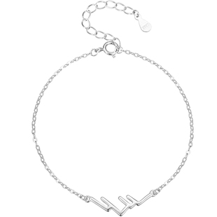 金美澳S925纯银情侣手链山盟海誓手饰小众设计手绳情人节礼物2026