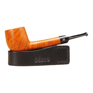 8deco 牛皮便携折叠烟斗架子真皮旅行斗架外出皮质单烟斗展示斗座