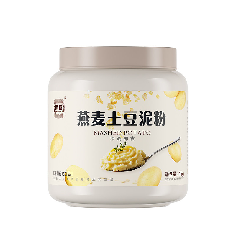 南巨燕麦土豆泥粉桶装低脂控卡冲泡即食速溶免煮饱腹营养健身代餐