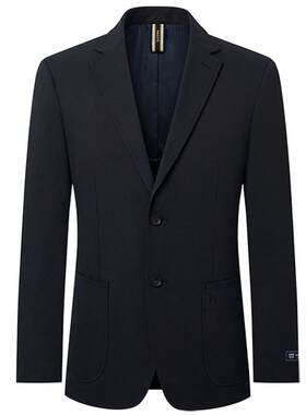 HAZZYS哈吉斯秋季男装休闲西服商务通勤西装外套上衣简约单西