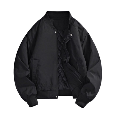 真维斯保暖棒球领夹克棉服外套