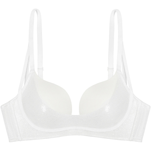 好奇小姐小胸聚拢内衣女显大无钢圈文胸罩套装25春不空杯防下垂薄