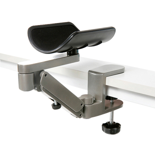 铝合金电脑手托架手腕托键盘手托鼠标垫护腕手臂支架肘托电脑桌办公拖架桌用键盘鼠标架延长板手腕垫免打孔