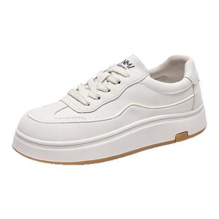 森马小白鞋女2025新款百搭爆款厚底增高白鞋软底不累脚休闲板鞋子