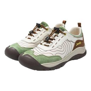 Jeep运动鞋女春秋新款女鞋透气轻便徒步登山鞋户外休闲软底跑步鞋