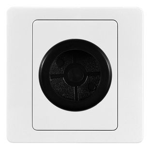 空白面板带出线孔装饰遮挡盖板86型穿线插座假开关堵洞穿孔白板