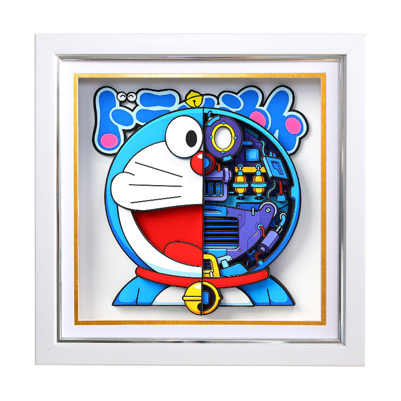 哆啦A梦手工动漫立体画艺术画