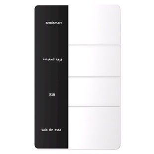 zemismart118型美标智能开关控制面板自定义diy按键屏显零火开关