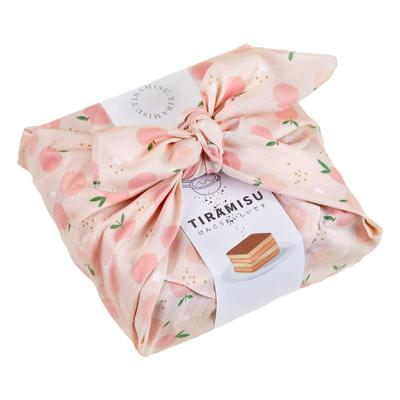 网红日式提拉米苏方巾盒子木盒榴莲千层巧克力蛋糕包装盒打包盒布