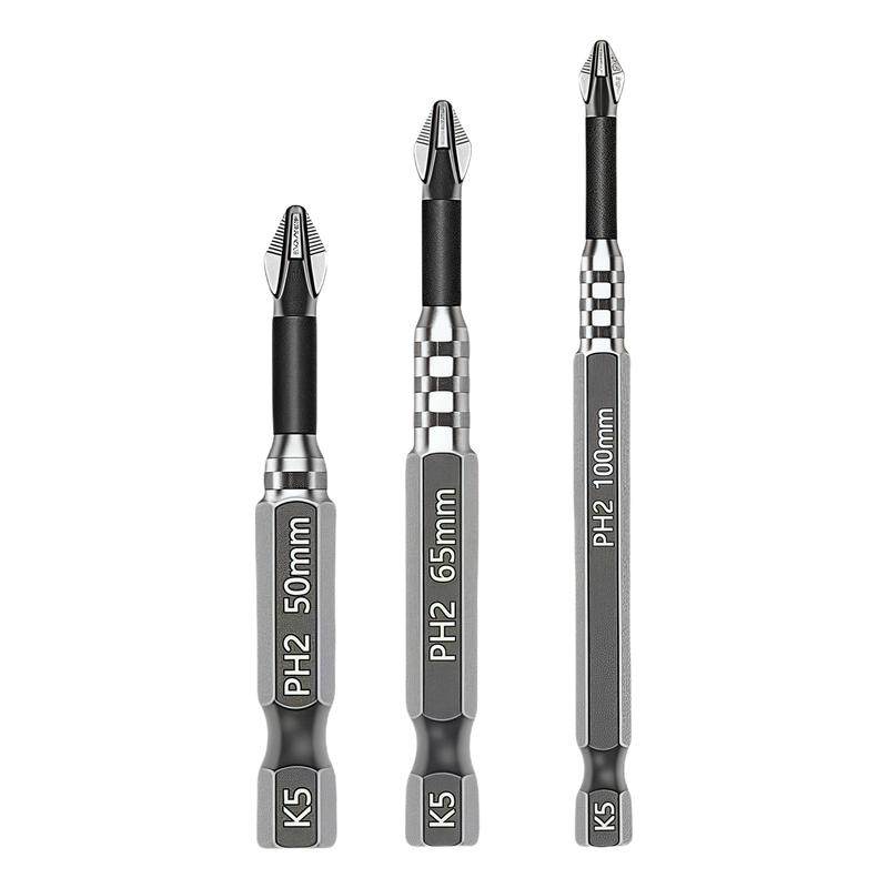 抗冲击防滑十字强磁性高硬度耐用手电钻螺丝刀六角风电动批头套装