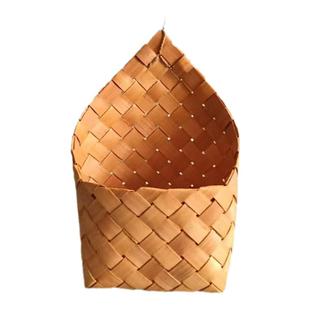 北欧编织吊篮田园壁挂花篮厨房姜蒜收纳手提杂货厨具阳台绿植挂篮