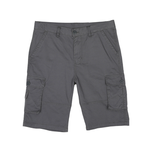 大码纯棉休闲短裤男士宽松七分中裤夏季薄款工装马裤沙滩五分裤子